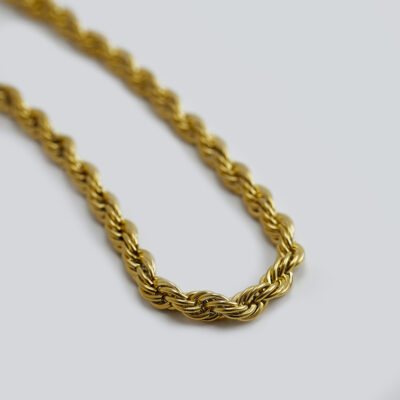 Rope chain gold 6mm