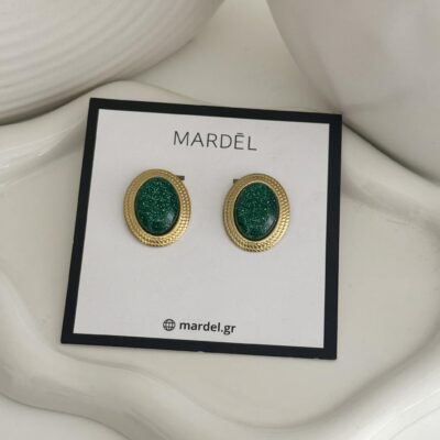 Ophelia green earrings
