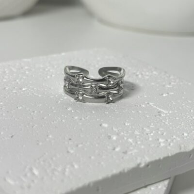 Abby silver ring