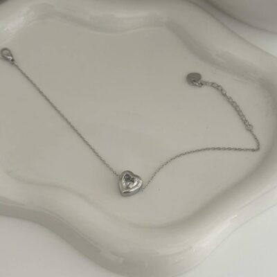 Blair silver heart bracelet