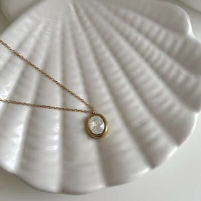 Mermaid white necklace