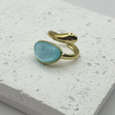 Blue stone ring