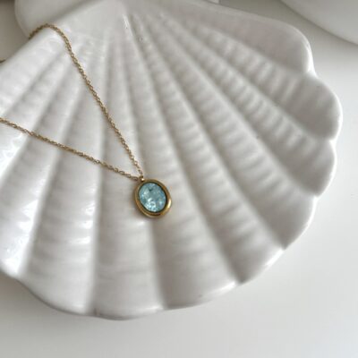 Mermaid blue necklace