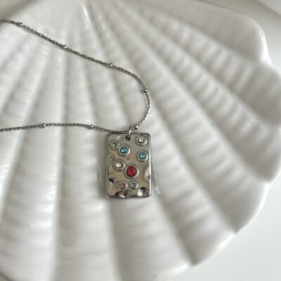 Storm silver necklace