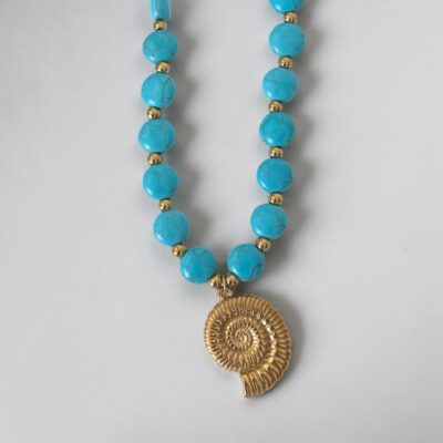 Augusta blue necklace