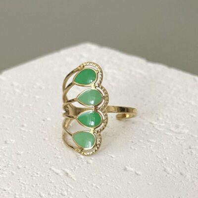 Peacock green